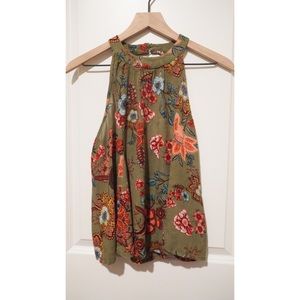 Floral halter top